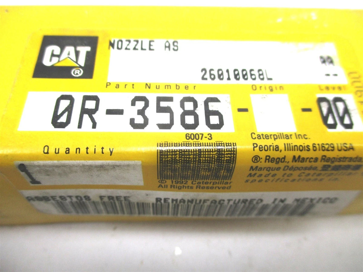 Fuel Valve Assembly 0R-3586 for Caterpillar 3406 B/C