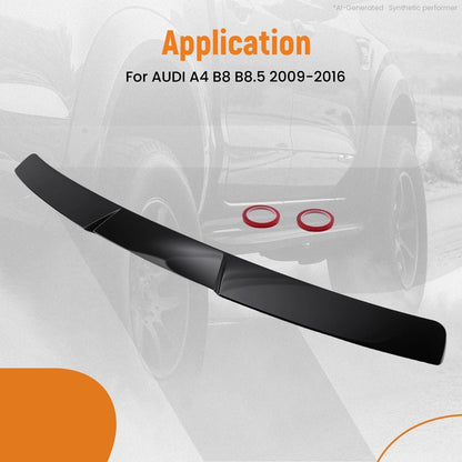 ABS Rear Trunk Wing Spoiler for Audi A4 B8 B8.5 (2009–2016) Gloss Black