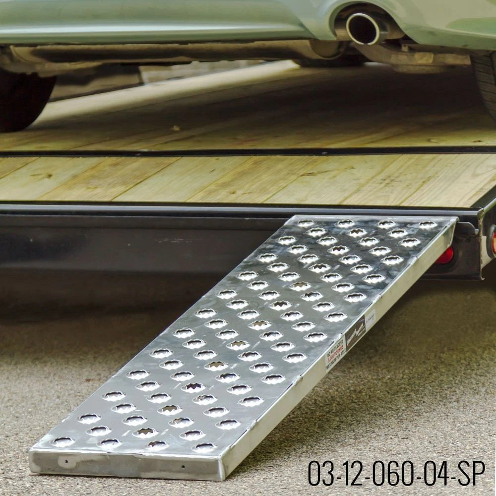 60" x 12" Hook-End Auto Trailer Loading Ramps (3000 lb Capacity)