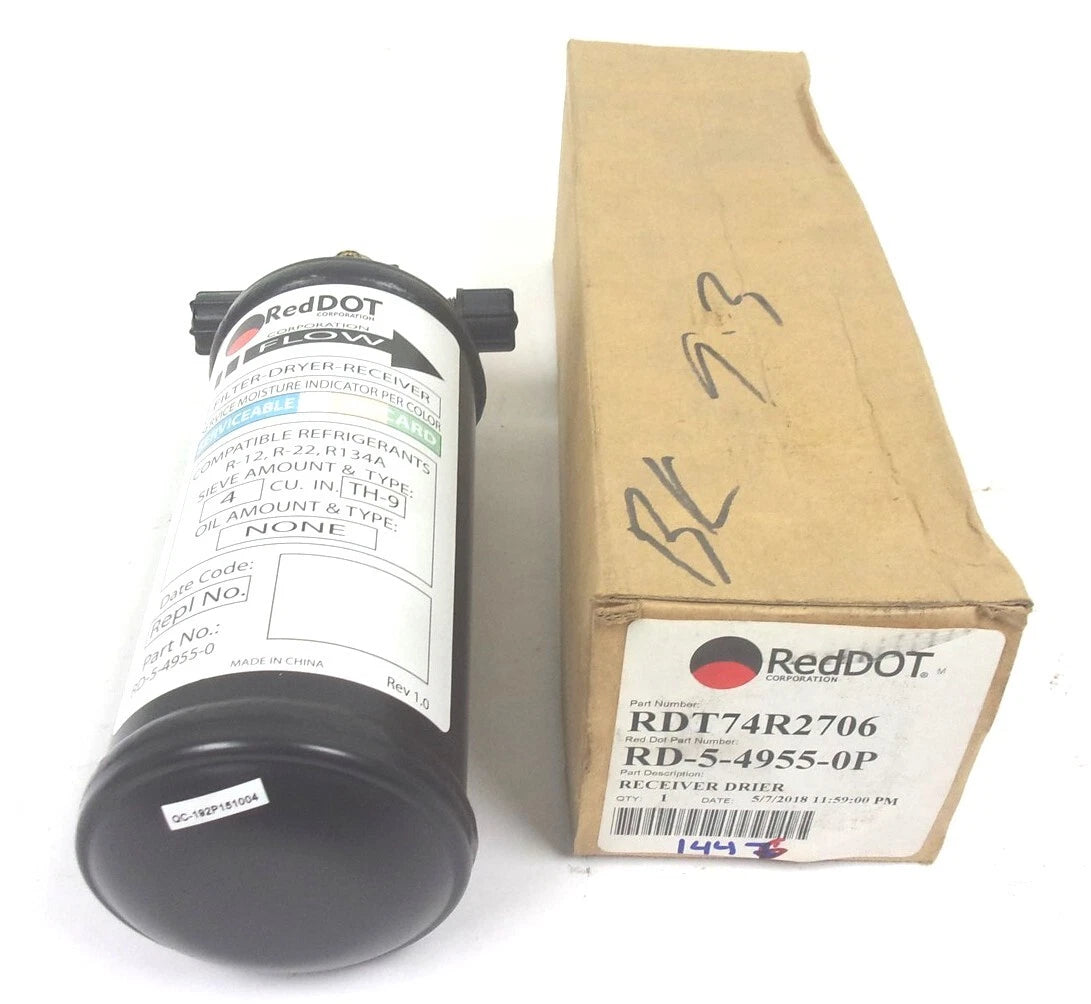 A/C Receiver Drier for Red Dot RD-5-4955-0P (74R2706, RDT74R2706)