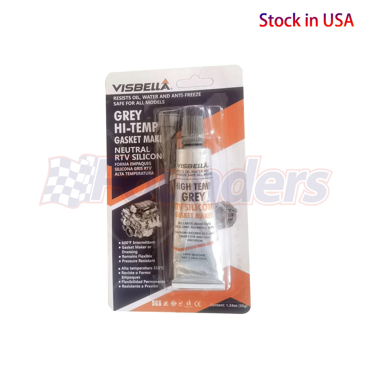 2PCS Hi-Temp RTV Silicone Gasket Maker for Automotive Applications