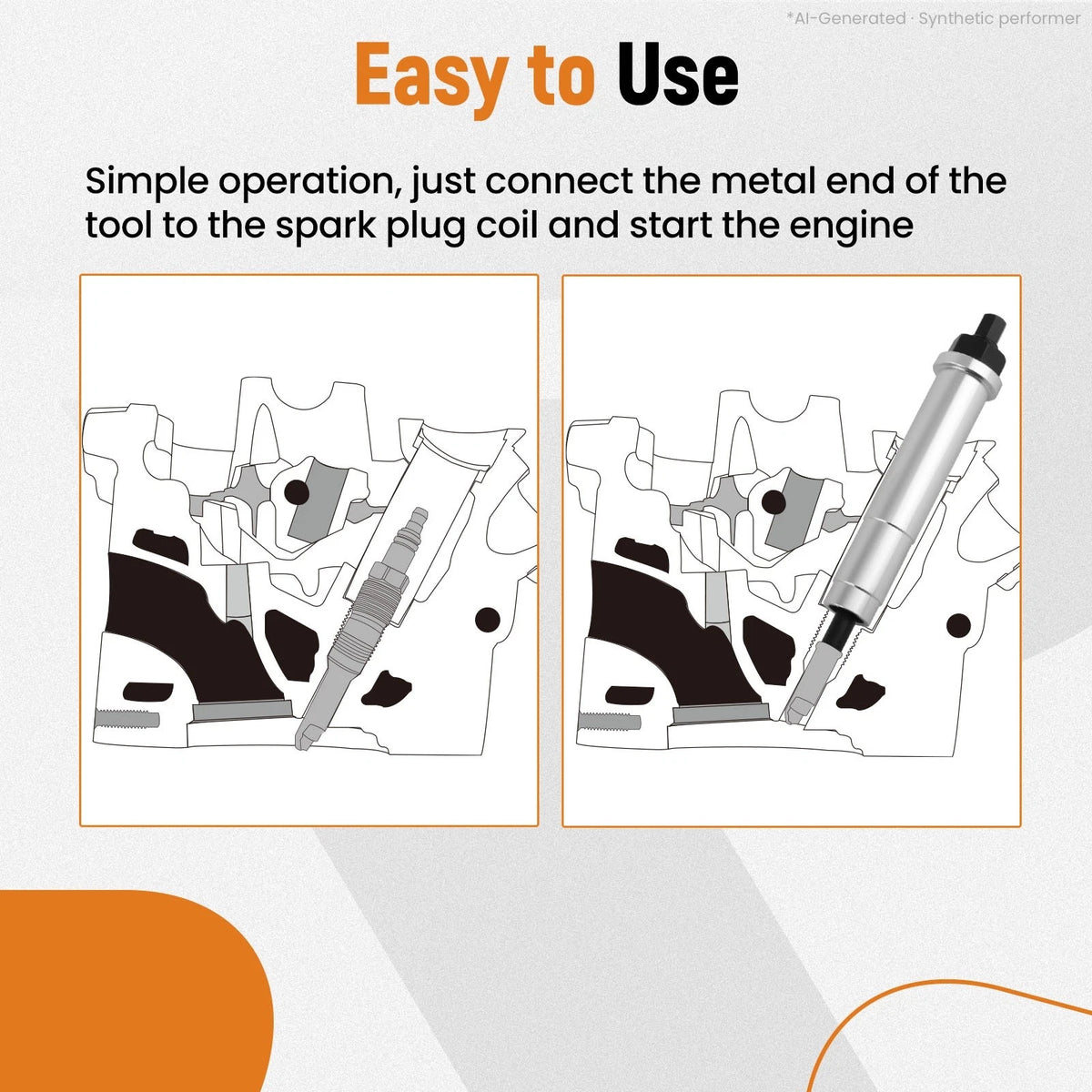 Spark Plug Remover for Ford Triton 5.4L 3-Valve Engines (2004–2010) 65600