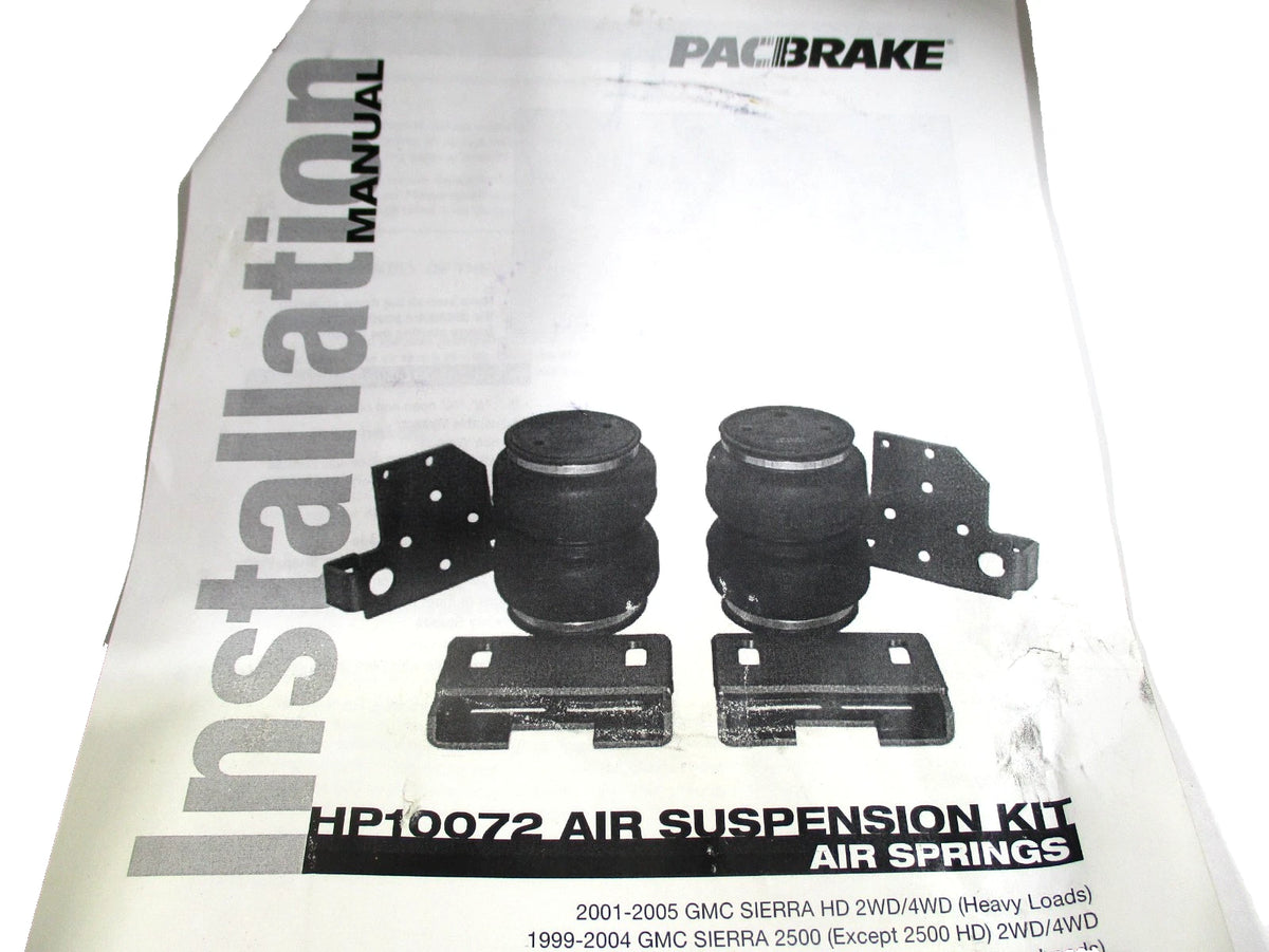 Air Spring Suspension Kit for Silverado Sierra (2001–2006) HP10072