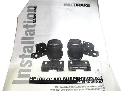 Air Spring Suspension Kit for Silverado Sierra (2001–2006) HP10072