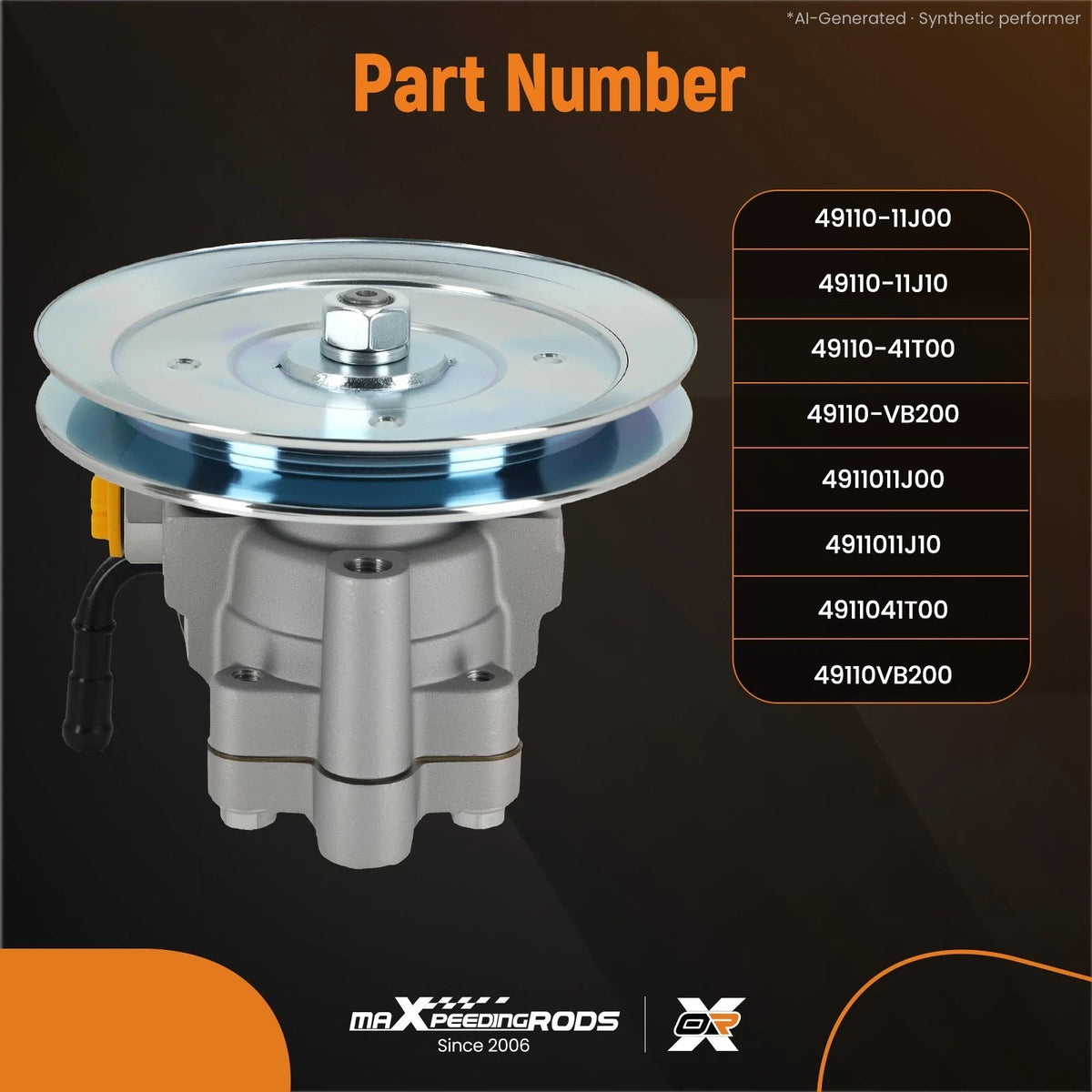 Power Steering Pump for Nissan Patrol GQ Y60 TD42 (1988–1996) 49110-11J10