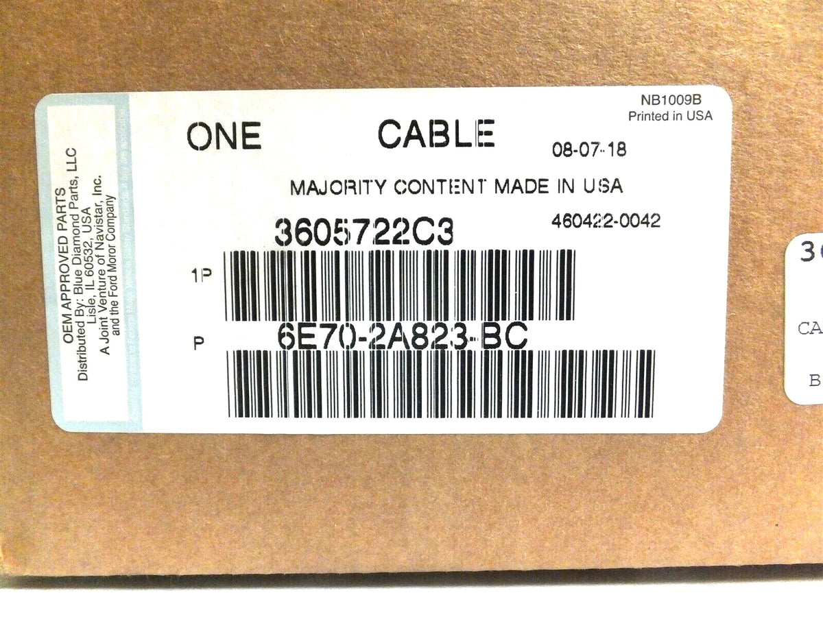 Park Brake Cable for Ford (1997–2007) 3605722C3, 6E70-2A823-BC 97.78"