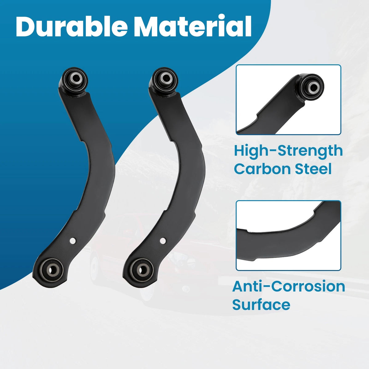 Rear Upper Lower Control Arms Lateral Toe Arms for Caliber Patriot Compass (2007–2017)