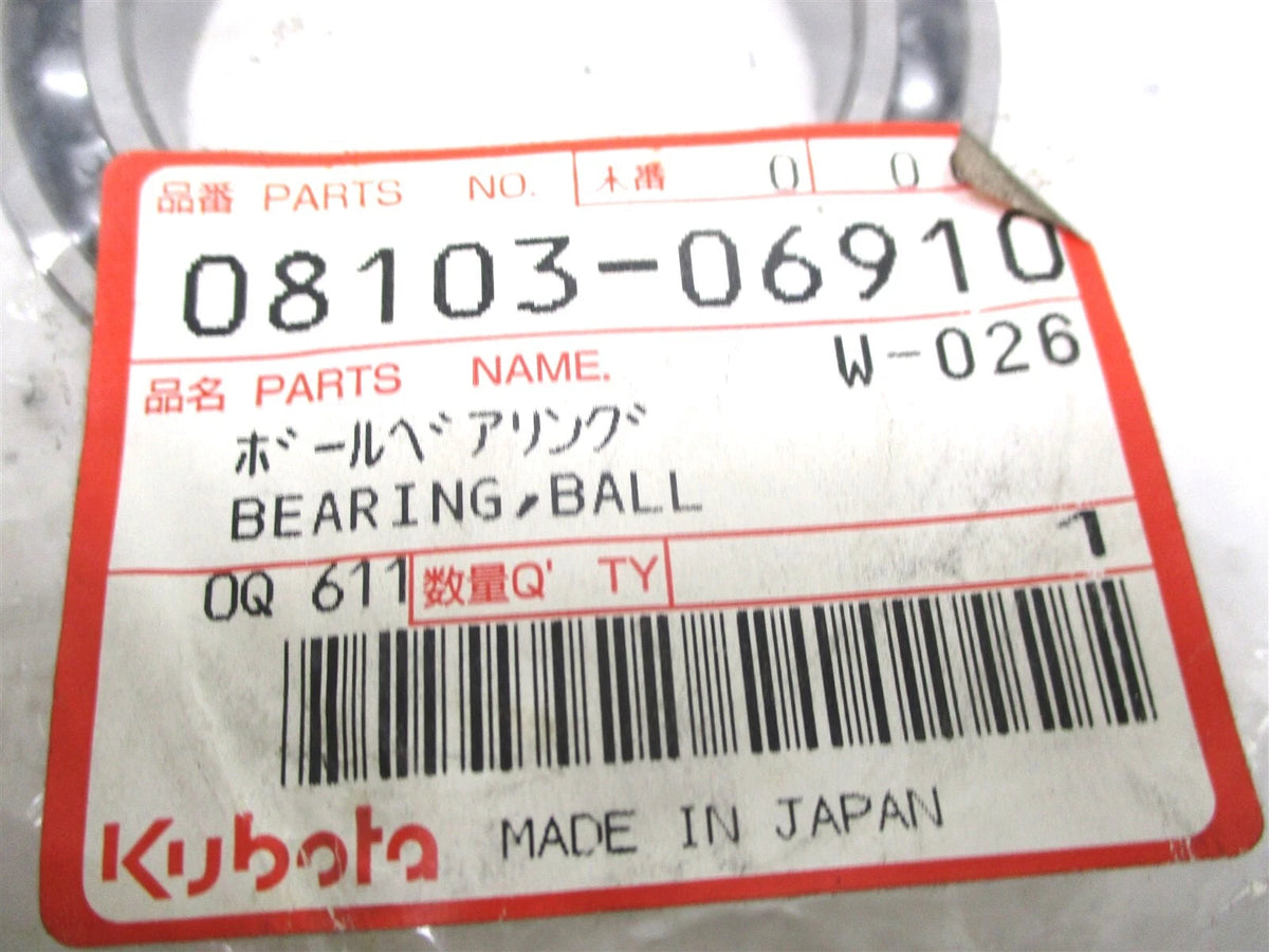 Ball Bearing 08103-06910 for Kubota V3307 M5040DT M7040DT M6040DT