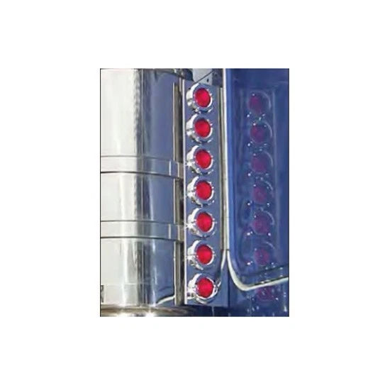 Stainless Steel Rear Air Cleaner Light Panels for Kenworth W900