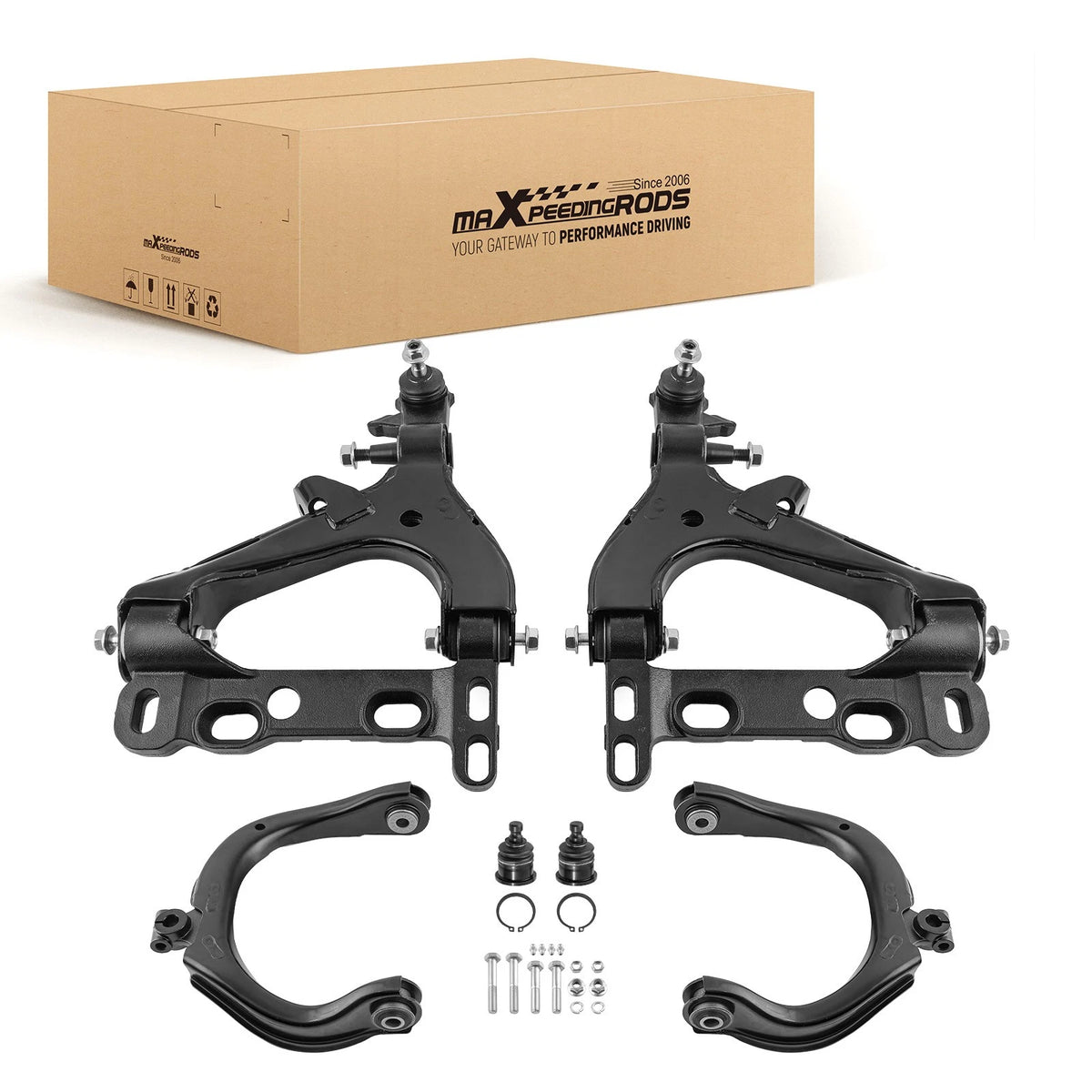 Upper Lower Control Arms Ball Joints for Isuzu Ascender Saab 9-7X (2004–2007)