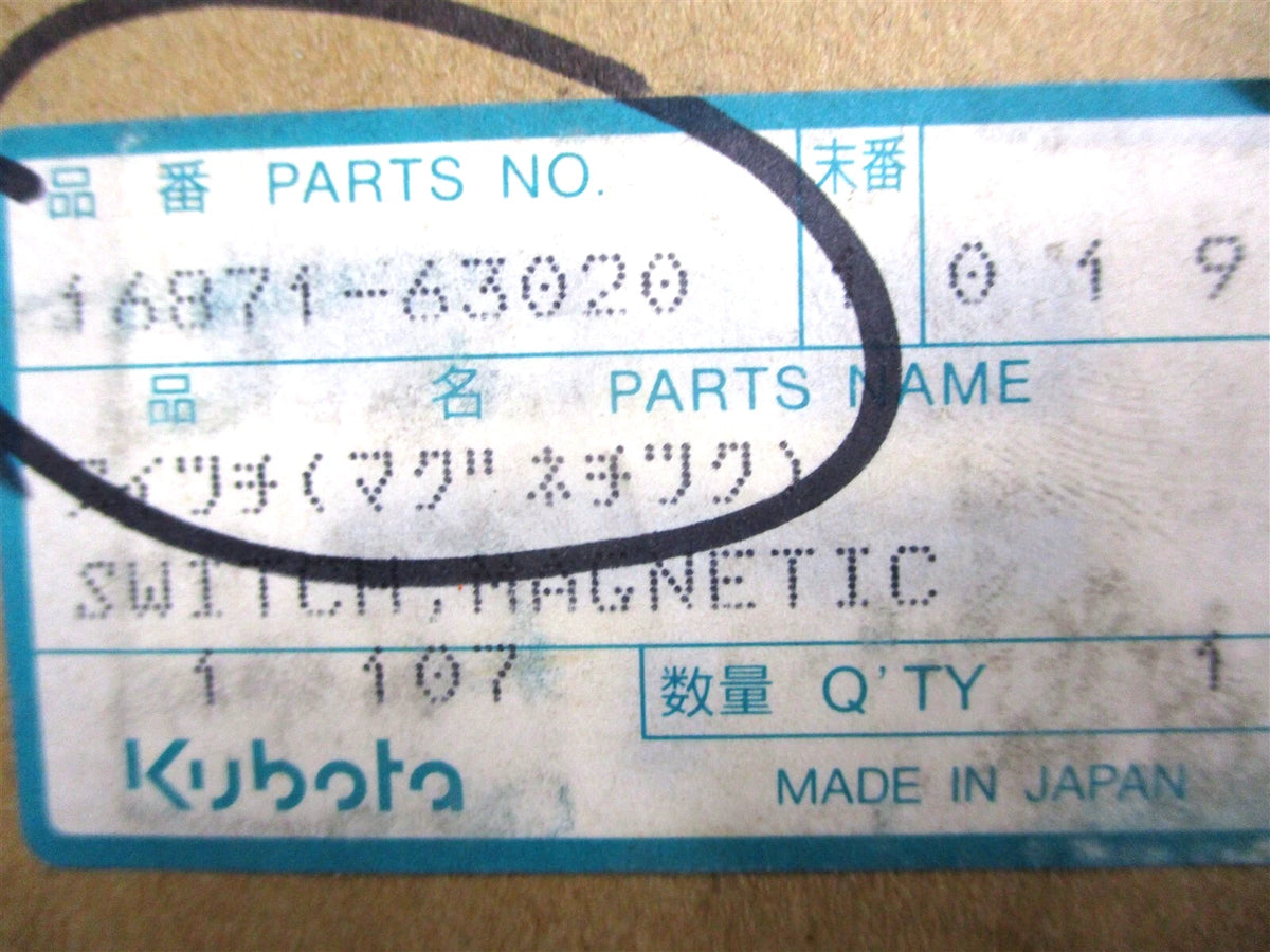OEM starter magnetic switch for Kubota G1700 G1800 G1900 GF1800 GL-6500 (1990–2000)