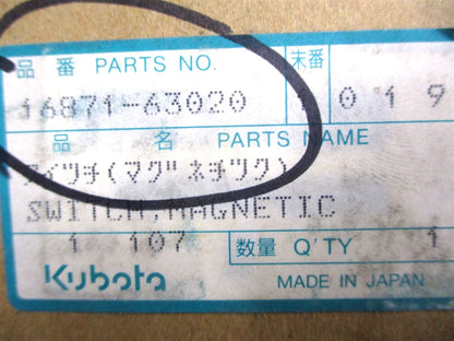 OEM starter magnetic switch for Kubota G1700 G1800 G1900 GF1800 GL-6500 (1990–2000)
