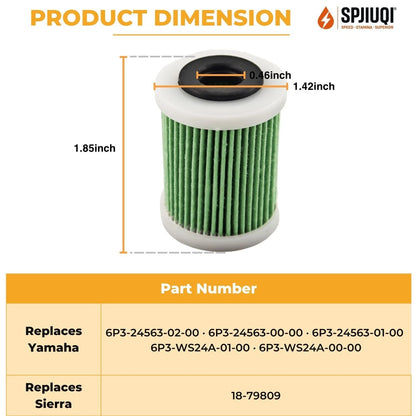 Fuel Filter Element 6P3-24563-02 for Yamaha 4-Stroke Outboard (225-450HP)