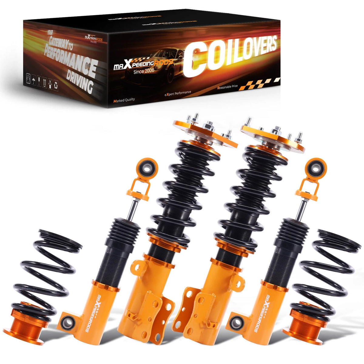 Complete Coilover Lowering Coils for Chevrolet Cobalt (2005–2010)
