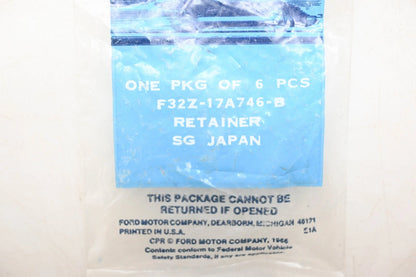 Set of 6 Outside Mirror Plate Retaining Screws for Ford (F32Z-17A746-B)