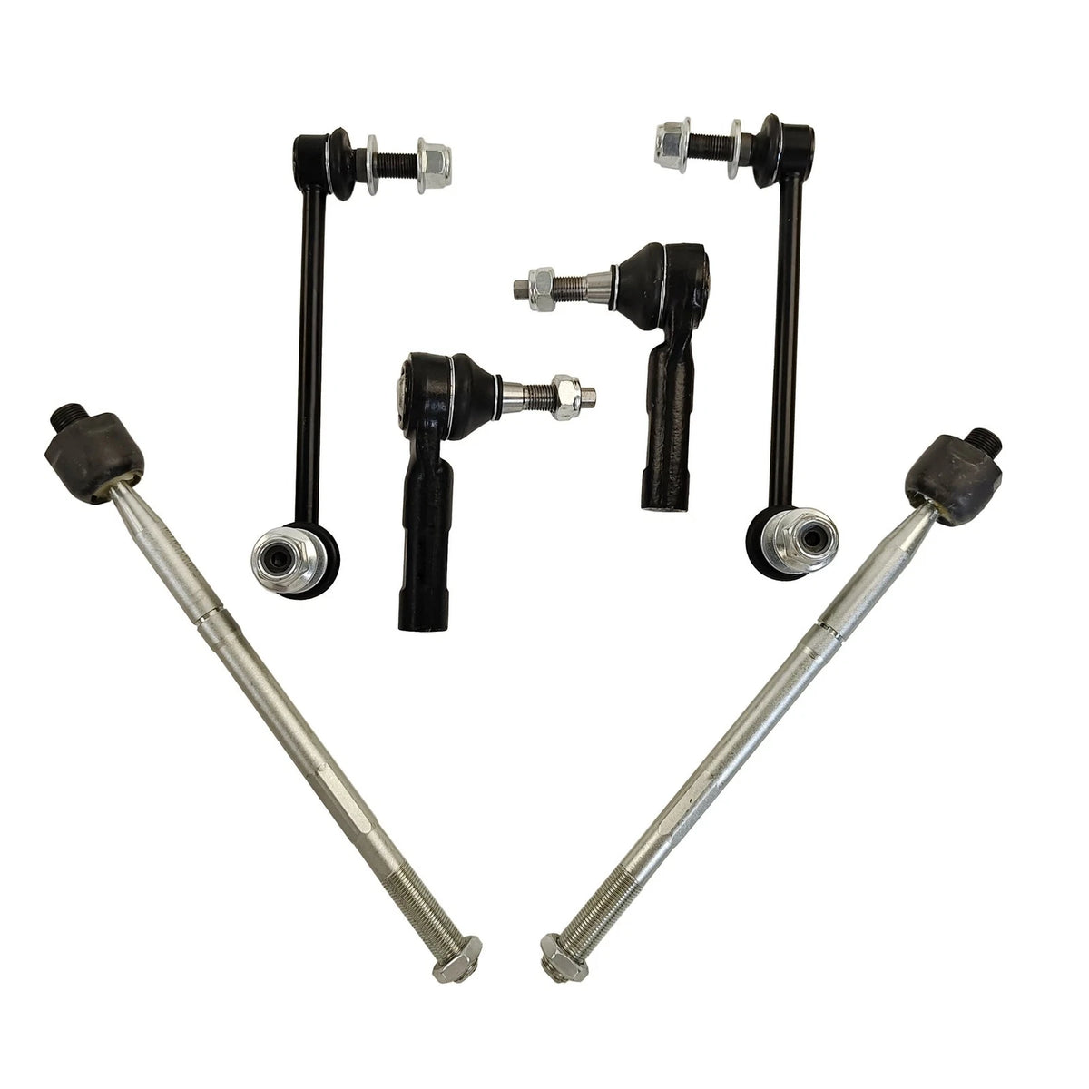 Set of 6 Tie Rod Ends Sway Bar Kit for Chrysler 300 Dodge Challenger (2015-2018)