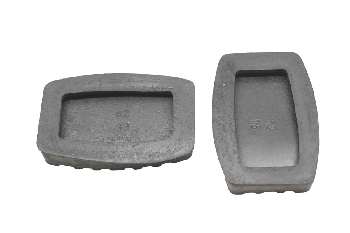 2X Rubber Pedal Slip-On Pads for Kastar (NOS)