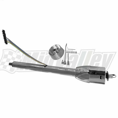 28" Chrome Tilt Steering Column for GM (No Key Switch)