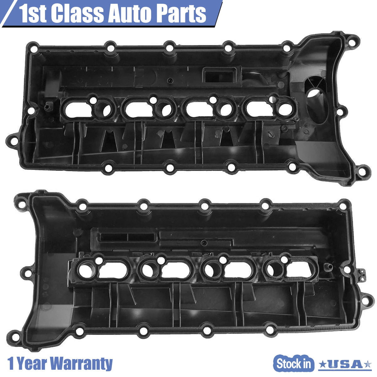 Set of 2 Engine Valve Covers for Land Rover LR4 (2010–2019) 5.0L