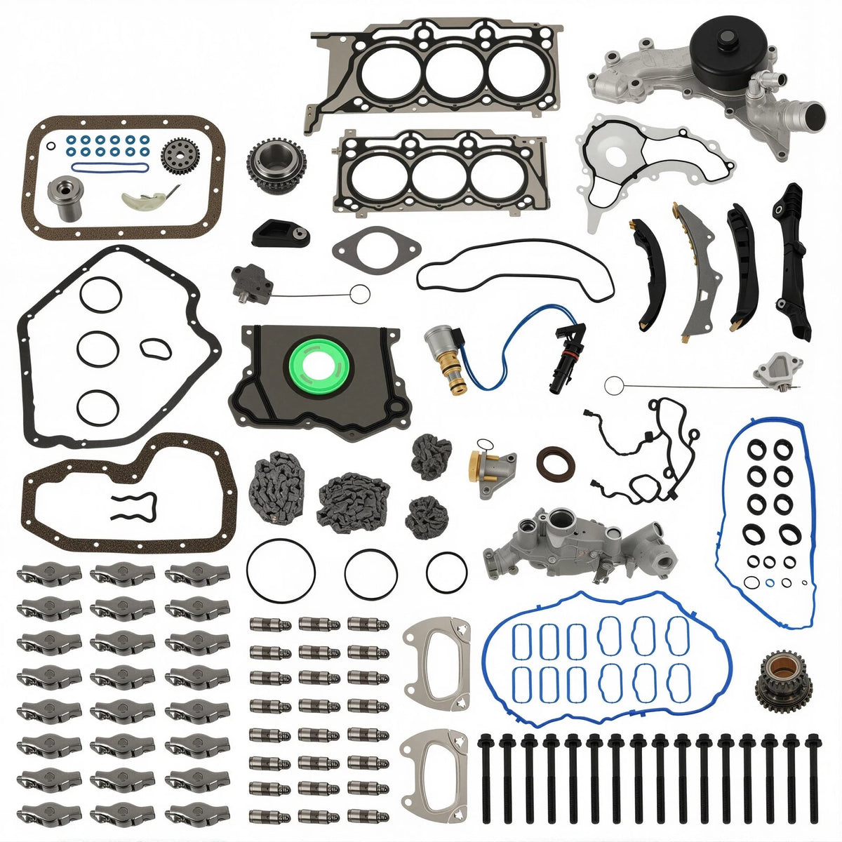 Timing Chain Kit with Pump for Chrysler Jeep Wrangler Dodge Charger VW 3.6L (2011–2015)
