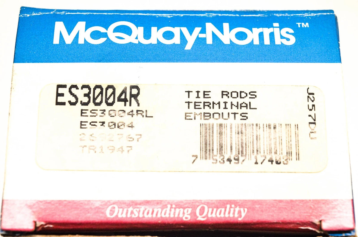 Tie Rod Kit for McQuay-Norris ES3004R, 269767, TR1947 (NOS)