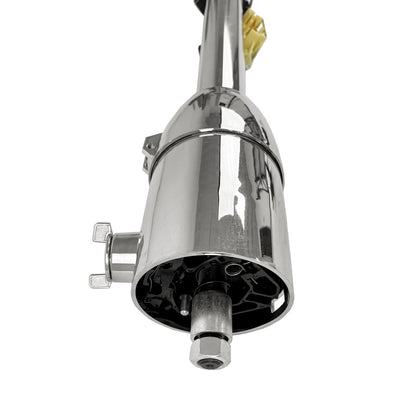 32" Tilt Steering Column with Key & Wheel Adapter for Auto (Chrome)