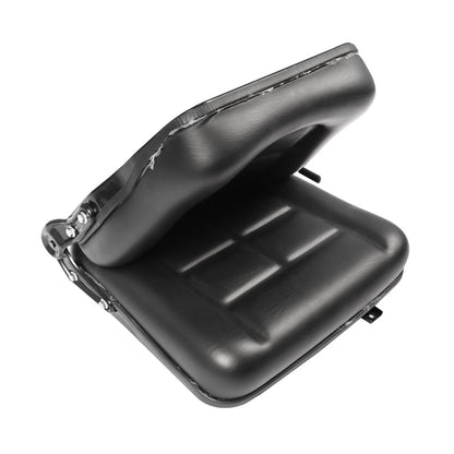 Fold Down Tractor Seat for Universal Forklift (Black PVC)