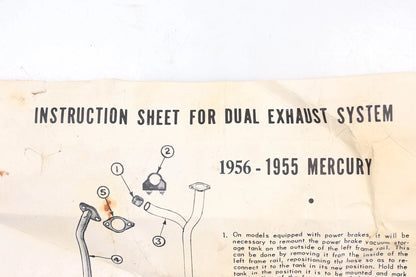 Dual Exhaust Hardware Mount Kit for Mercury (1955–1956) ME006-9