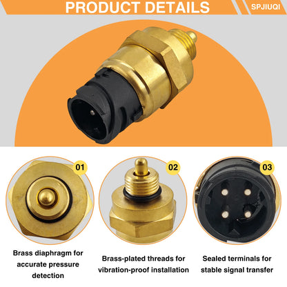 Oil Pressure Temperature Sensor for Volvo D10 D12 VHD VN VNL VNM (2000–2023)