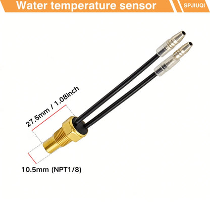 Pack of 5 Dual Function Water Temperature Meter Voltmeter for Truck