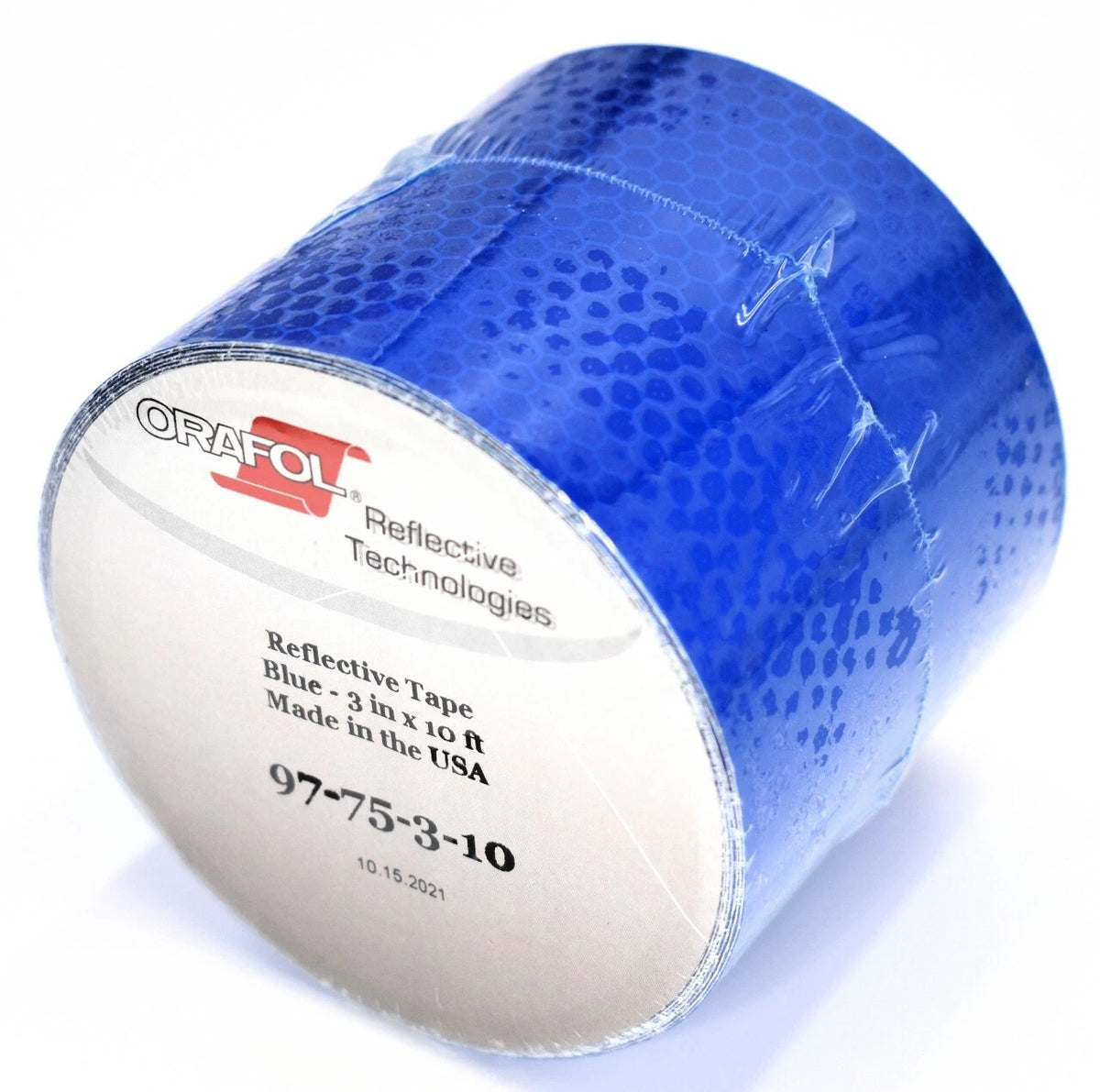 Reflective Tape Roll 3" x 10' Blue 5900 Series for Automotive Use