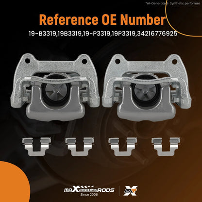 Rear Brake Caliper Pair for Mini Cooper S Clubman (2012–2013) with Bracket