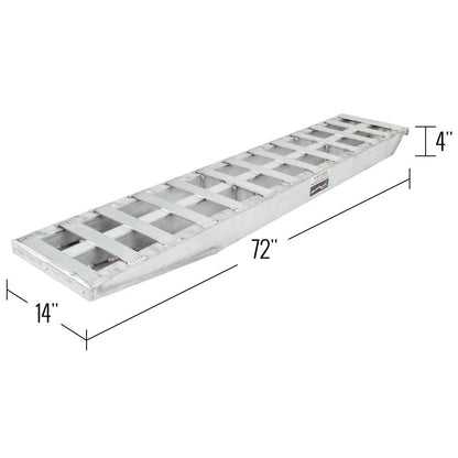 Set of 2 Heavy Equipment Ramps 72" x 14" 12000lb 12-14-072-05-S