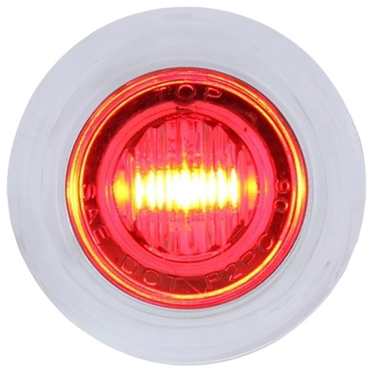 Mini Dual Function Red/Clear Clearance Marker Light with Bezel for UP 37970