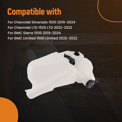Washer Tank with Cap for Silverado 1500 (2019–2024) 84458191