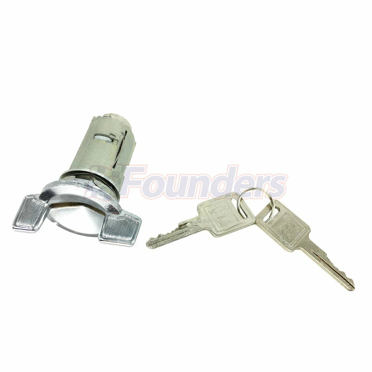 Ignition Chrome Lock with Keys for Chevrolet Beretta, Buick G30, GMC