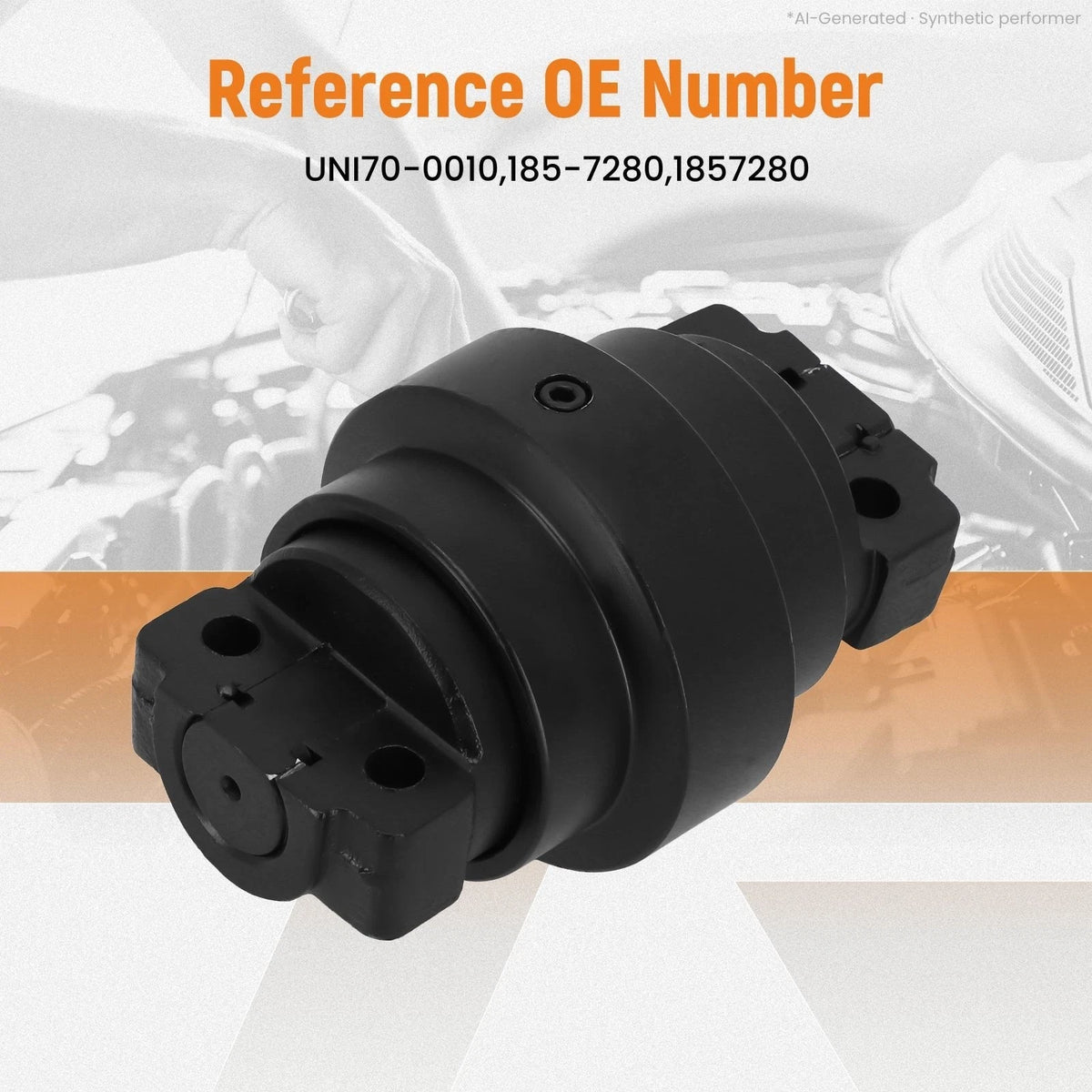 1PC Bottom Roller for Caterpillar 303 (2010–2023) 70-0010 185-7280 40Mn