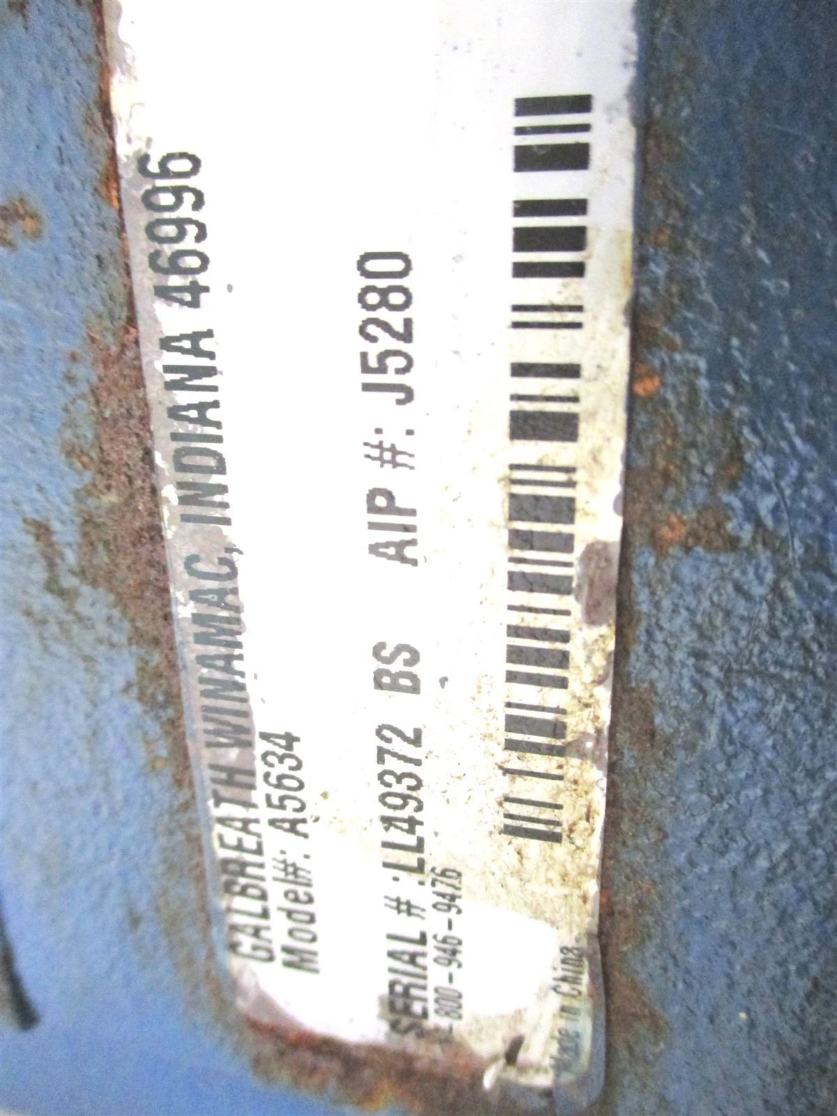 McNeilus Hoist Pump 37.5 GPM CCW 1.5" Shaft 1" Port A-5634