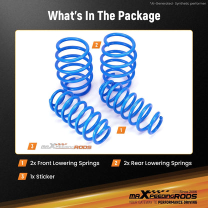 Set of 4 Lowering Sport Springs for Toyota Camry FWD (XV70) (2018–Present)