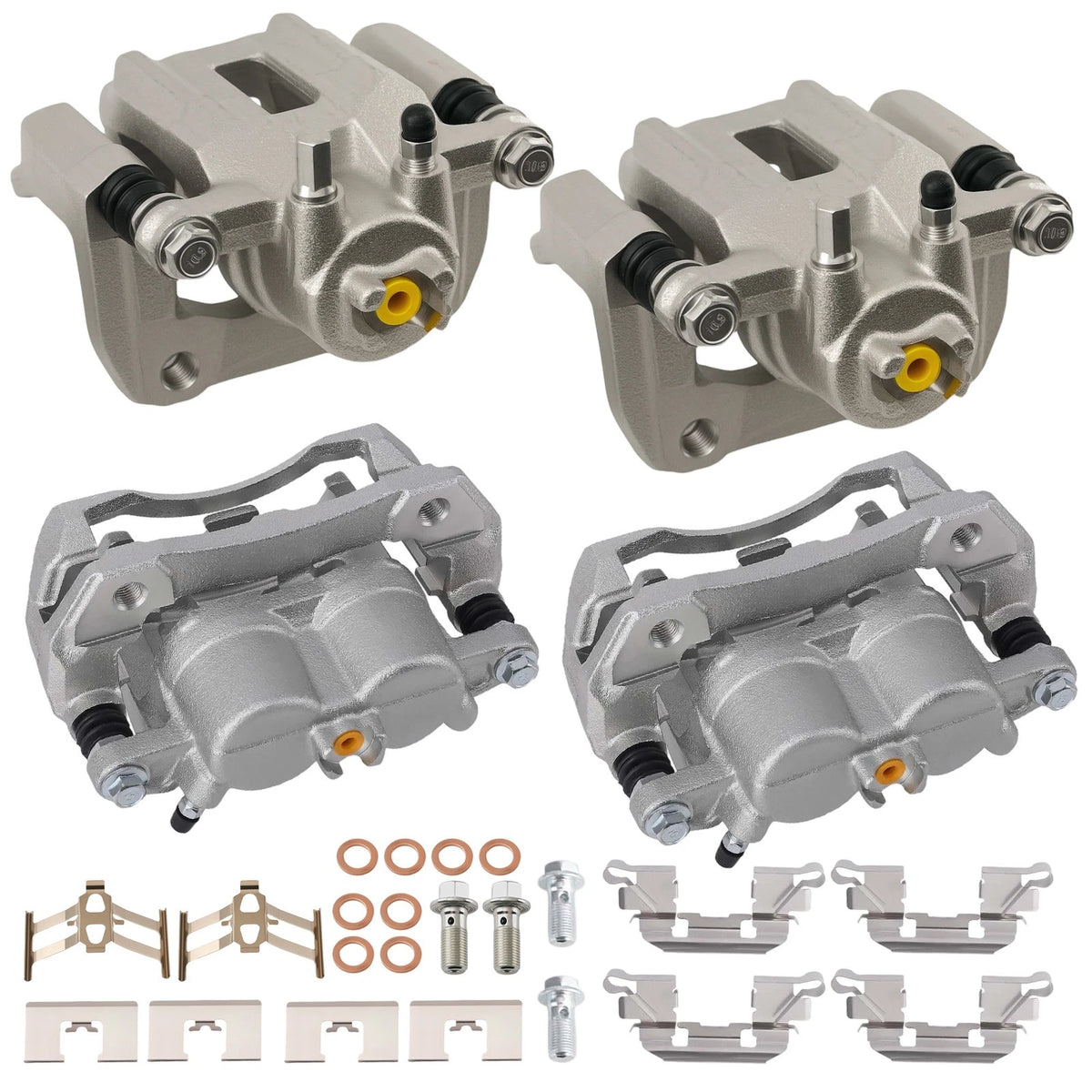 Set of 2 Front Rear Disc Brake Calipers for Honda Crosstour (2012–2015) 19B6886 19B6887