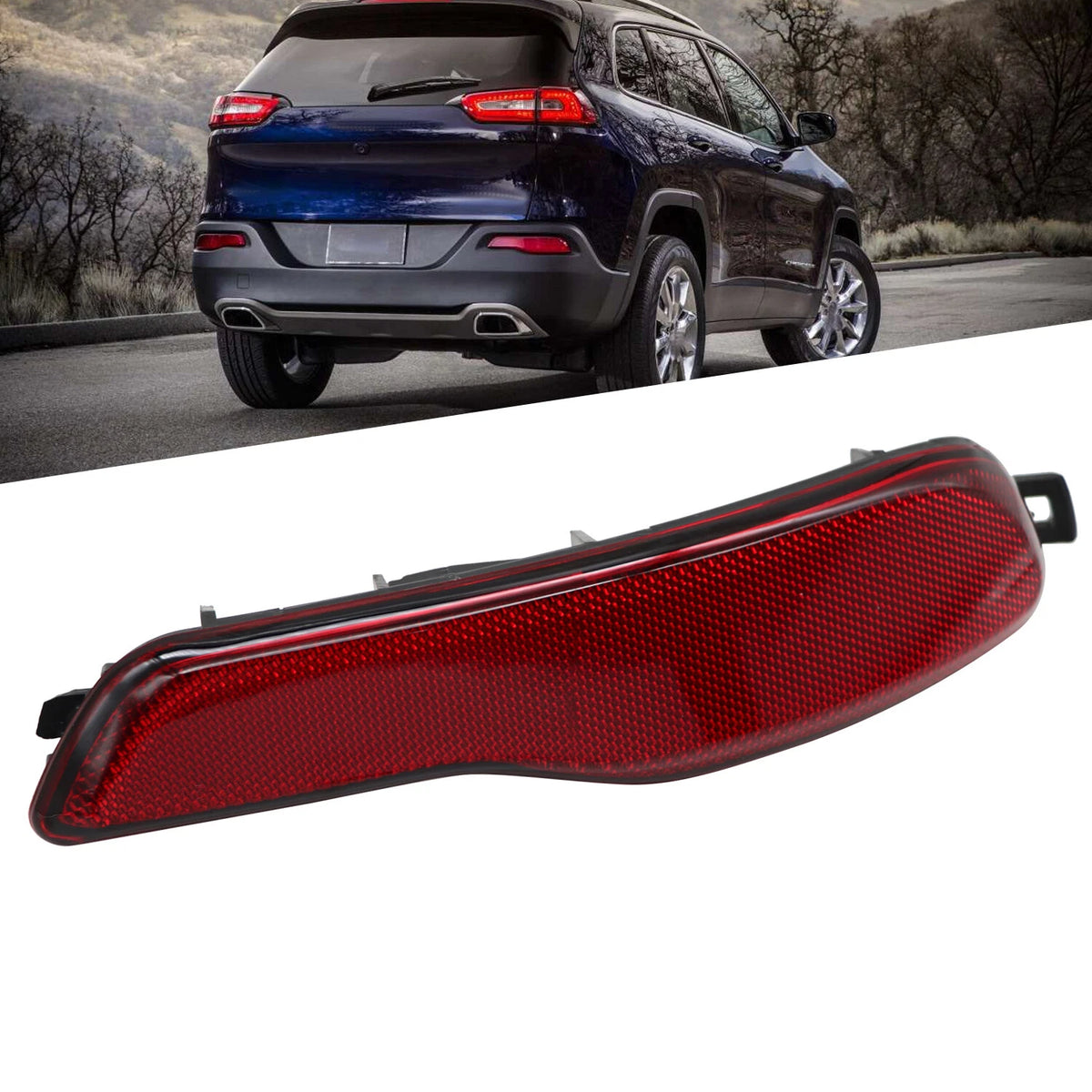 Right Rear Bumper Light Reflector for Jeep Cherokee (2014–2018)