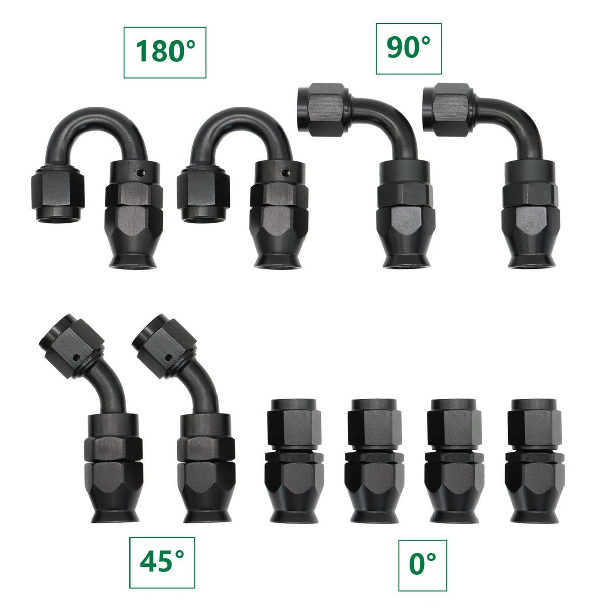 6AN Fuel Line Hose Kit for Universal Applications (20FT, 10 Fittings)