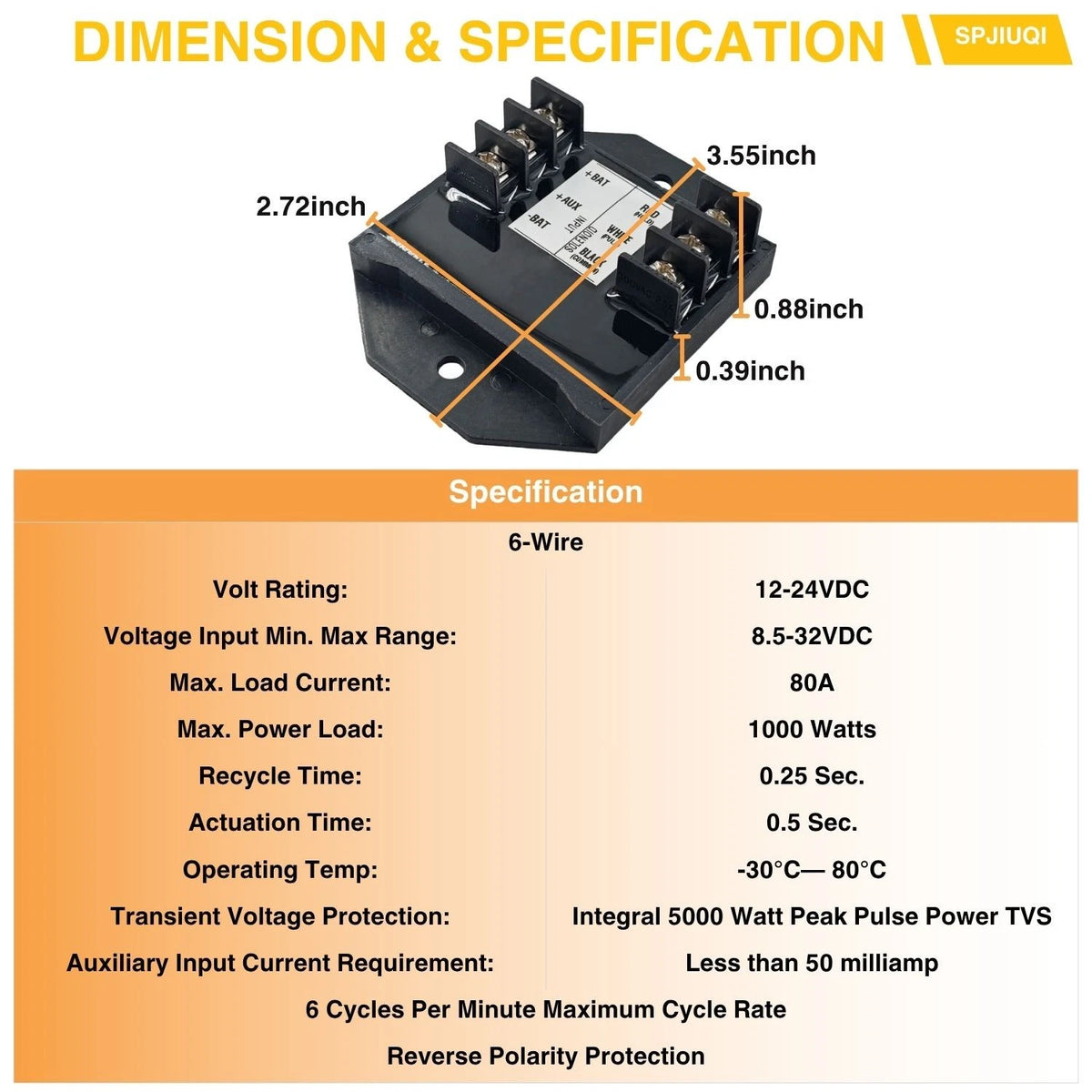 Coil Commander S500-A60 for Trombetta Diesel Engine Solenoids 80A 12V 24V