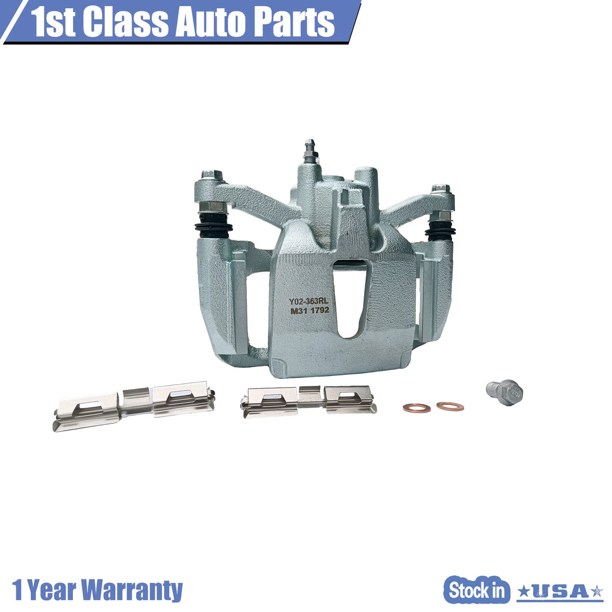 Rear Left Disc Brake Caliper w/Bracket for Ford F-150 Lobo (2012–2016)
