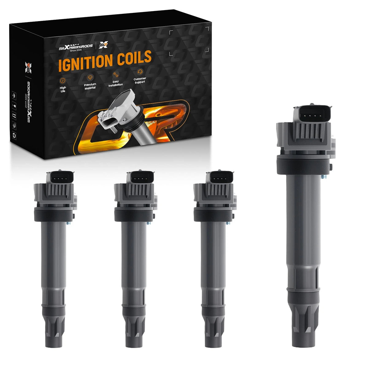 Set of 4 Ignition Coils for Chevrolet Spark (2012–2015) 9023781 96983945
