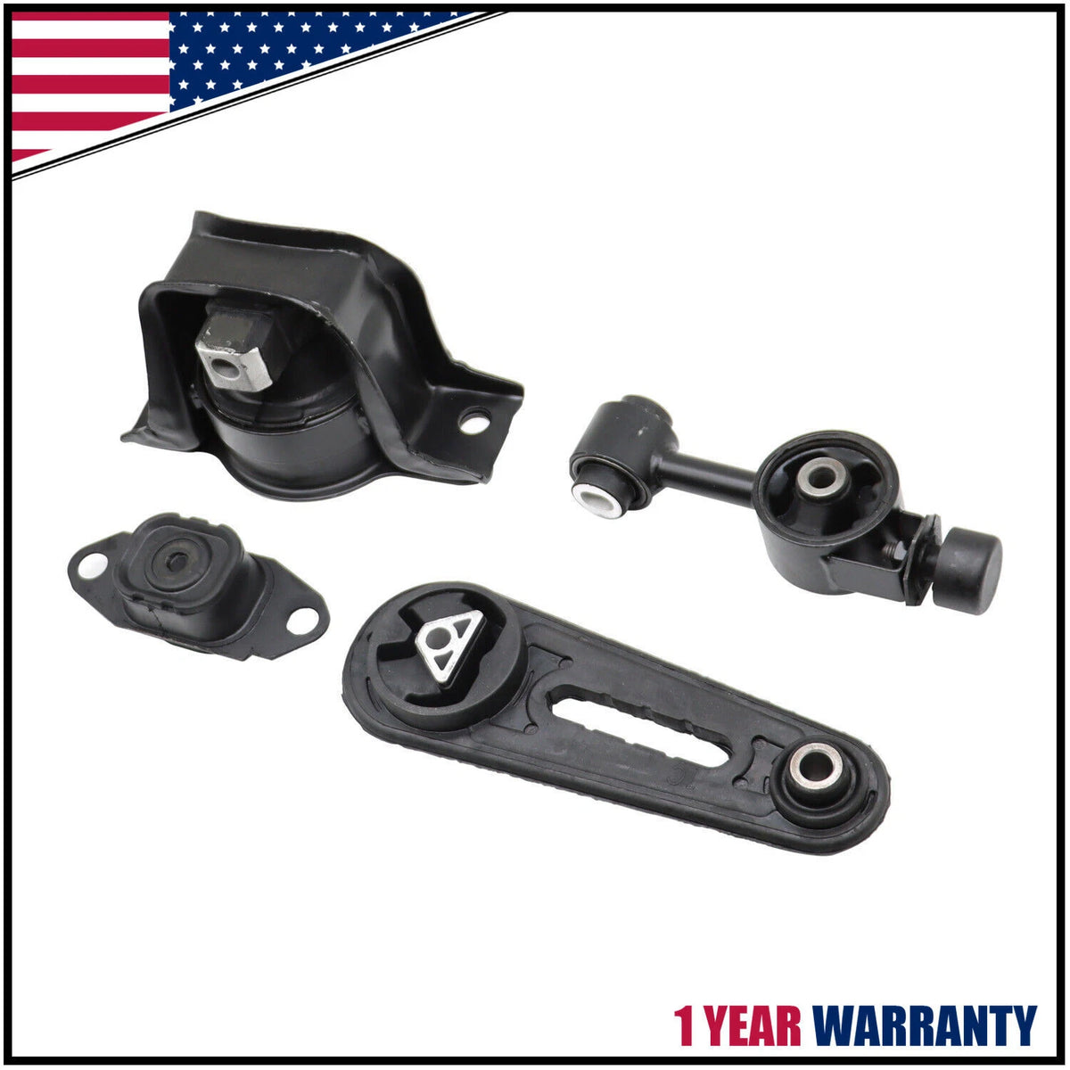 Set of 4 Engine Motor & Trans Mounts for Nissan Versa Cube (2007–2012)