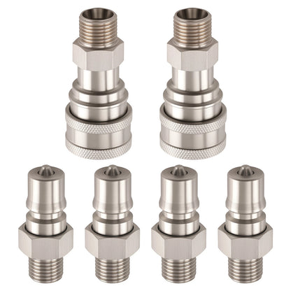 Hydraulic Fitting Set of 6 for Mini Excavator AGT M14-M16