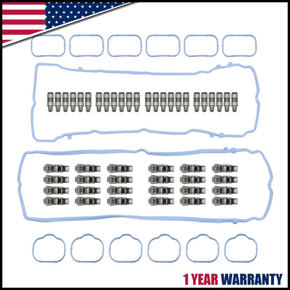 Rocker Arms Lifters Valve Gaskets Kit for Dodge Jeep Ram Chrysler 3.6L (2011–2016)