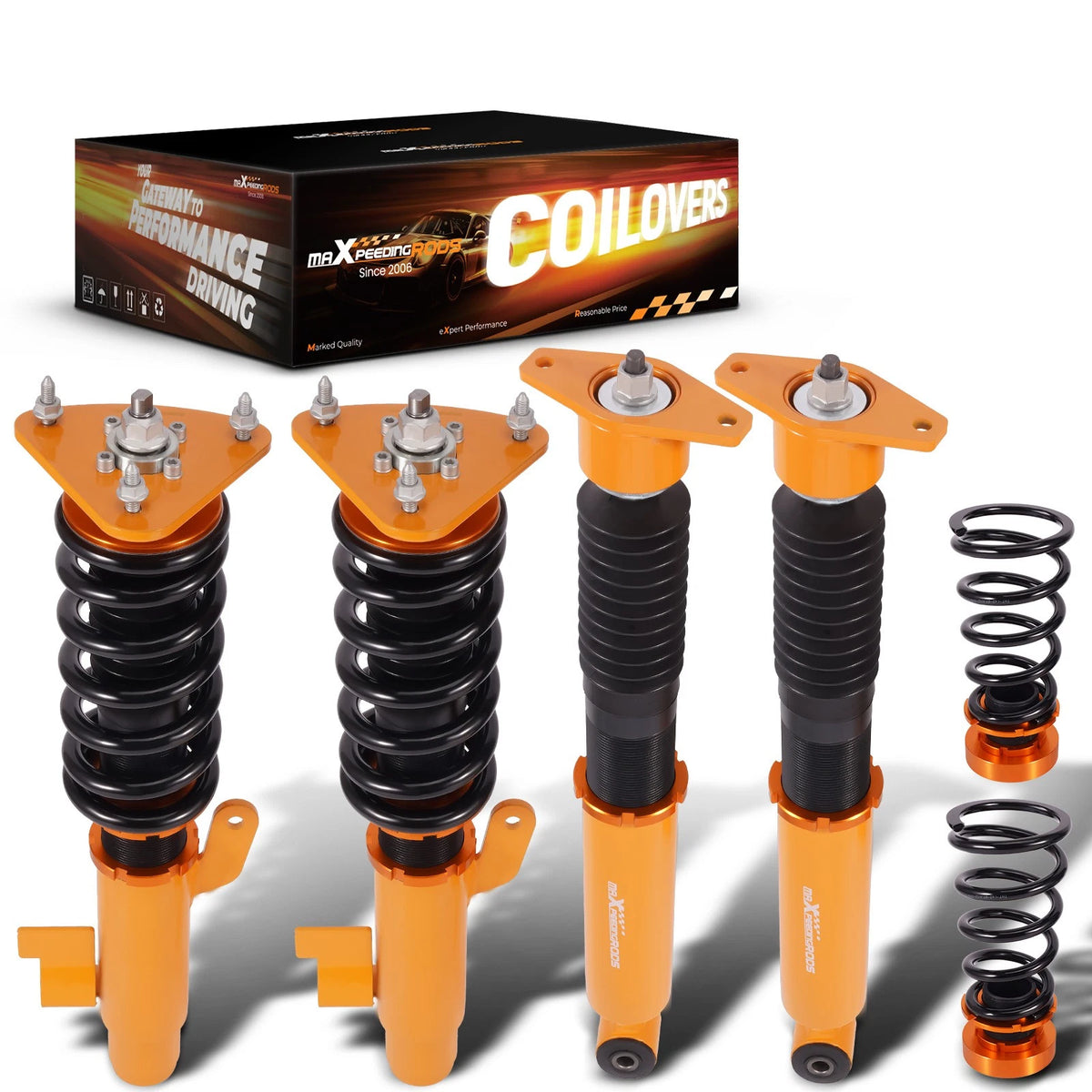4X Adjustable Coilover Suspension Kit for Mazda 3 (2004–2009)