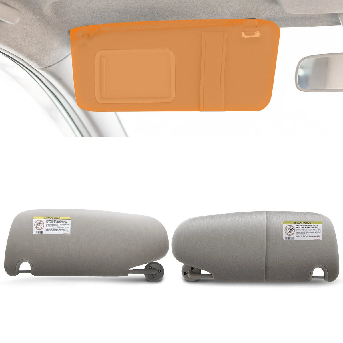 Front Sun Shade Visor for Dodge Ram 1500 2500 3500 (2002–2009) 1CT11TL2AA